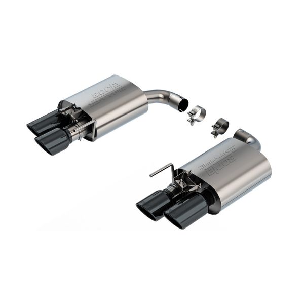 2024 Ford Mustang GT 5.0L V8 w/ Active Exhaust S-Type Axle-Back Exhaust System - Black Chrome