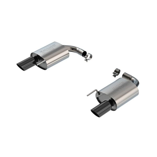 2024-2025 Ford Mustang Eco Boost 2.3L S-Type Axle Back Exhaust w/ Black Chrome Tips