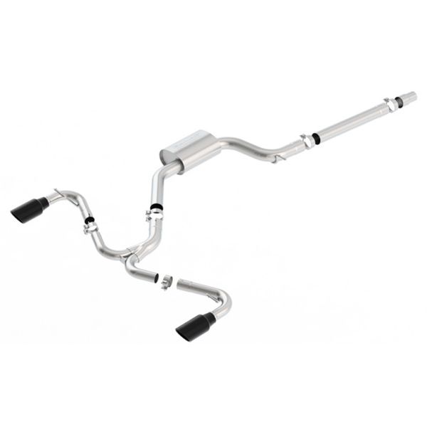 15-17 Volkswagen GTI (MK7) 2.0T AT/MT SS S-Type Catback Exhaust w/Black Chrome Tips