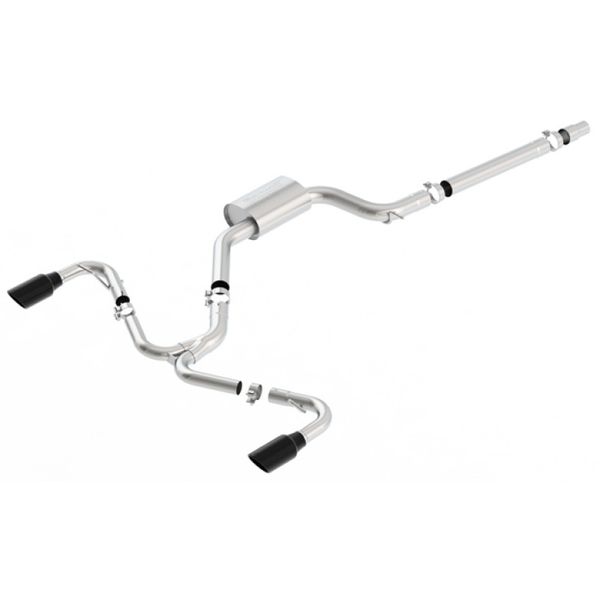 2018 Volkswagen GTI (MK7.5) 2.0T AT/MT SS S-Type Catback Exhaust w/Black Chrome Tips