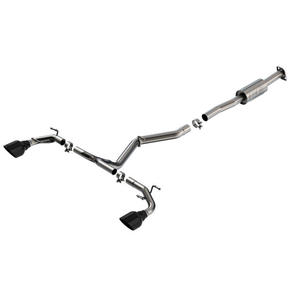 22-23 Subaru BRZ/Toyota GR86 2.4L RWD AT/MT ATAK Catback Exhaust - Black Chrome Tips