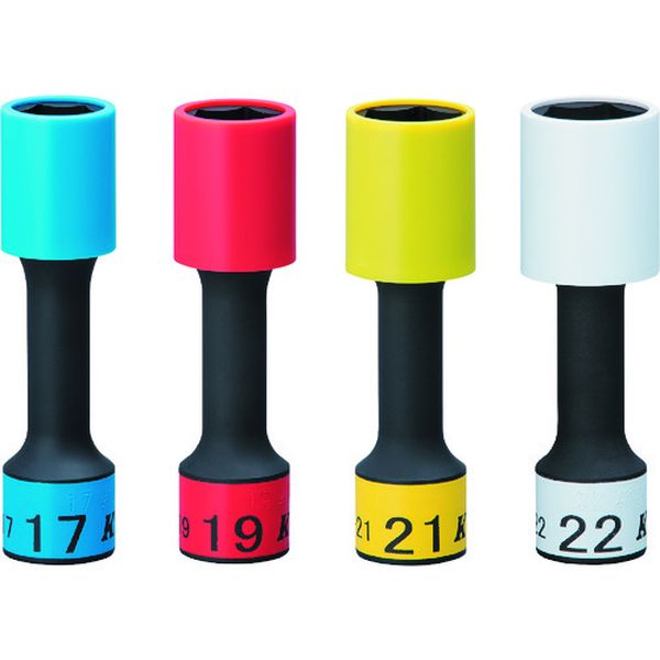 BP4921G 12.7sq.インパクトレンチ用ホイールガードソケット(ロング薄肉) (自動車整備用) 対辺寸法21mm