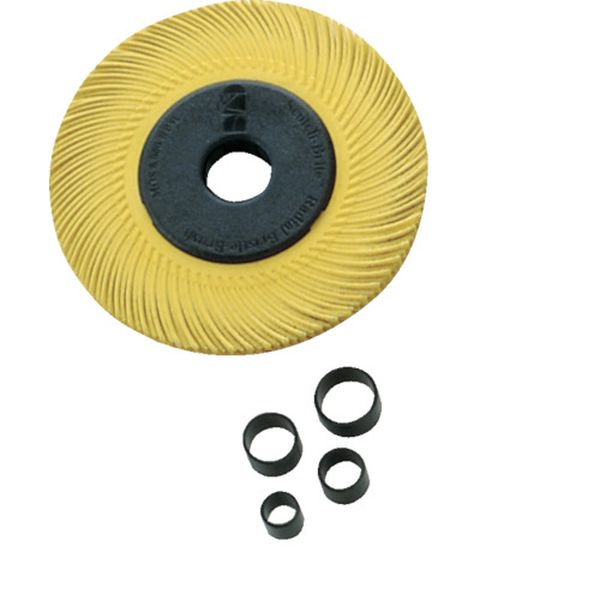 BRBRSHTC806 311-1024  ラジアル・ブリッスルブラシ ＃80相当 黄 152.4mm