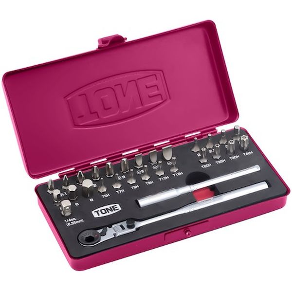 609-0364  ビットラチェットセット(ラズベリー)