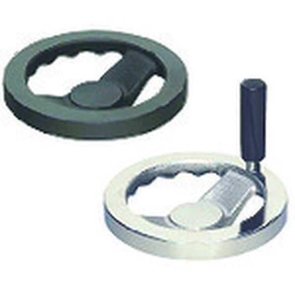 BS125ERK15  ハンドル 角リム型ハンドル車(加工付) ハンドル径125mm