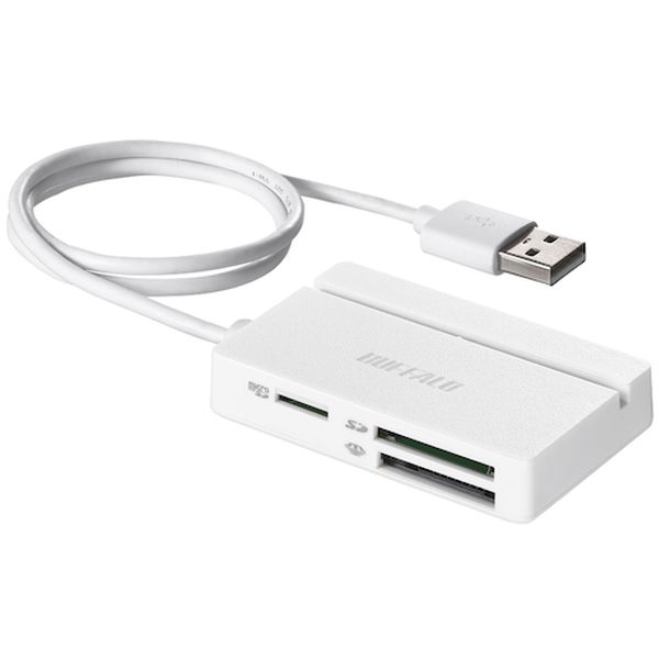 459-4850 USB2.0 マルチカードリーダー/ライター スタンダードモデル ホワイト