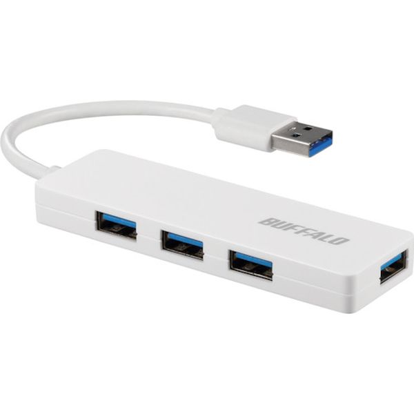 USB3.0 4ポート バスパワーハブ ホワイト