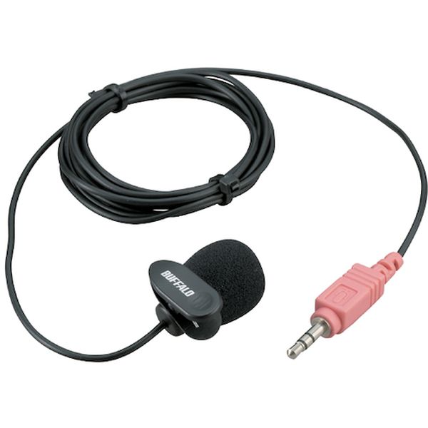 452-0848  マイクロフォン ミニクリップ ブラック