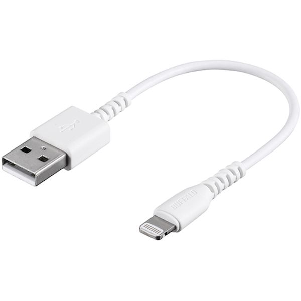 Lightningケーブル(Type-A to Lightning) MFi認証モデル 0.1m ホワイト