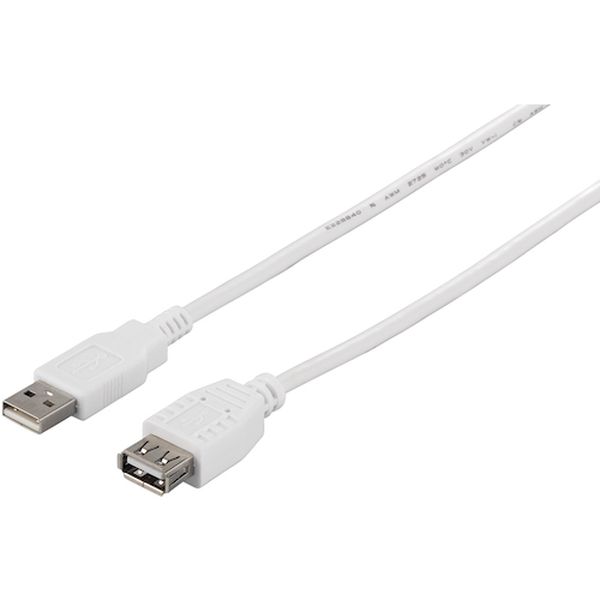 USB2.0延長ケーブル(A to A) 3m ホワイト