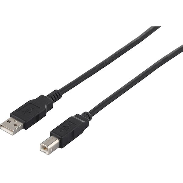 USB2.0ケーブル(A to B) 1.5m ブラック