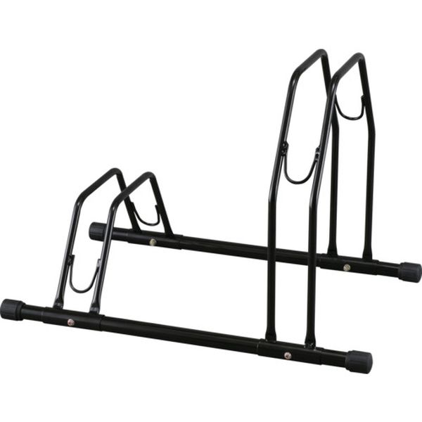 BYS2R 696-2239  206338 自転車スタンド(2台用) ブラック