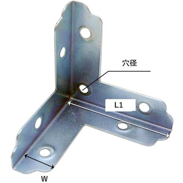 BY012 334-6082  ユニクロ三方面隅金  ショウ 38MM