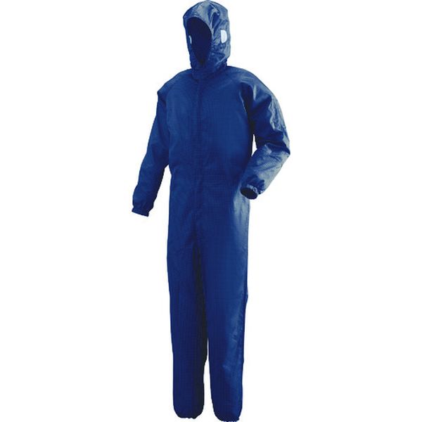 C1351N5L 825-8934  フード一体型クリーンウェア ネイビー 5L
