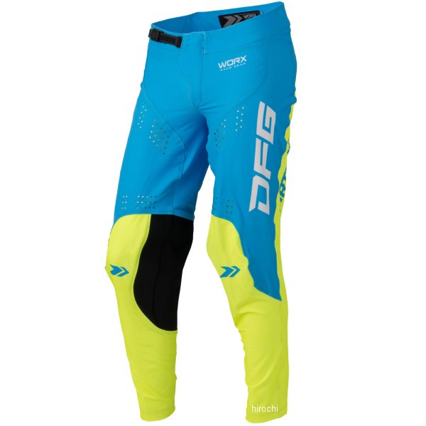 ワークス パンツ チャンプ 青/フローイエロー 34サイズ