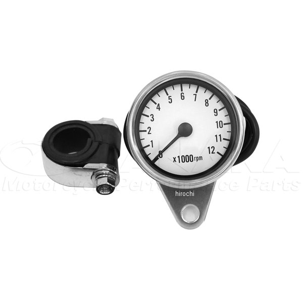 汎用（12V） 60mmタコメーター  白