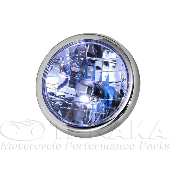 マルチリフレクターヘッドライトレンズ＆リム モンキー 青