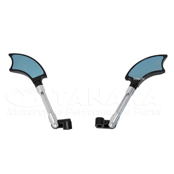 バットウイングミラー アルマイト シルバー