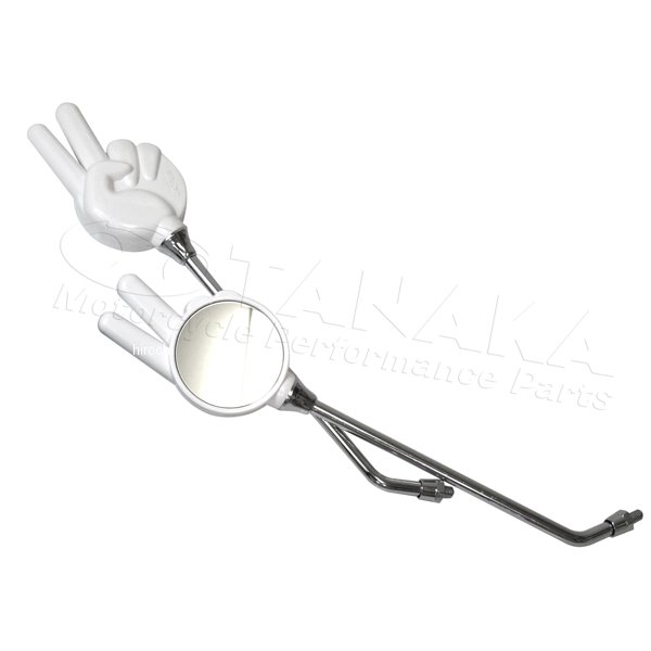 じゃんけんミラー チョキ 白