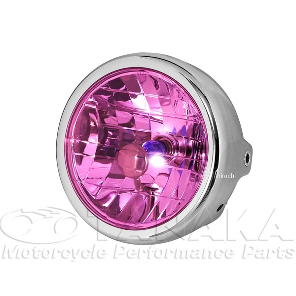 汎用 マルチリフレクターヘッドライト  メッキ/ピンク