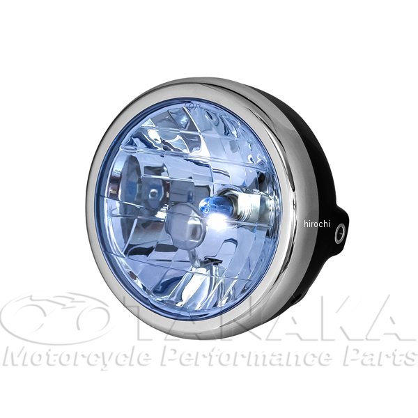 汎用 マルチリフレクターヘッドライト  黒/青