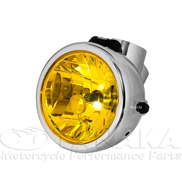 マルチカットリフレクターヘッドライト モンキー メッキ/イエロー