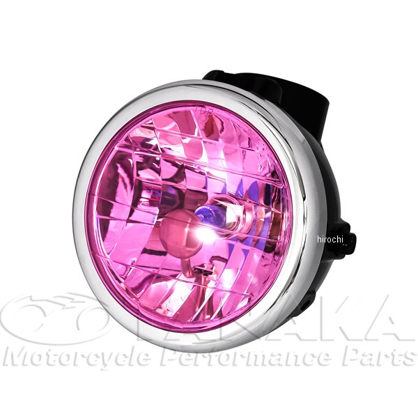 マルチカットリフレクターヘッドライト モンキー 黒/ピンク