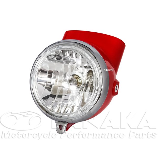 初期型ダックス・シャリィタイプヘッドライト 赤/クリア