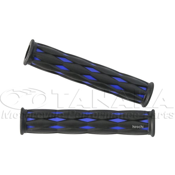 レバーグリップ左右セット ツートンカラー 汎用 黒/青