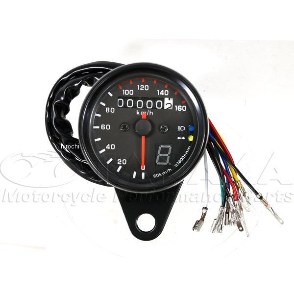 汎用（12V）160km 表示スピードメーター(シフトポジションインジケーター 付）