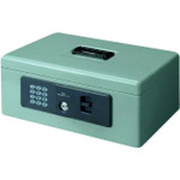 CB020HL 197-2197  13101)電子ロック手提金庫 M  グレー