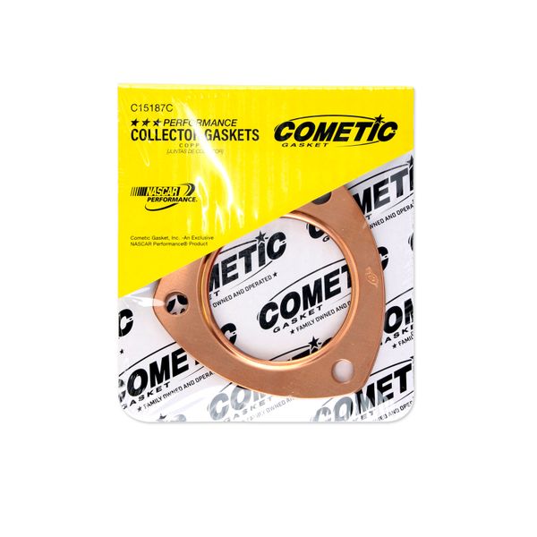 Cometic Exhaust Header Collector Gasket .043in Copper-2.5in Diameter Port-3.5in Bolt Circle-Set