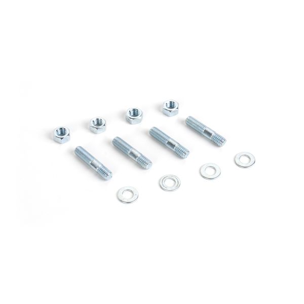 Cometic Carburetor Studs 1 1/2in Zinc Plated - Set of 4 With Washers and Nuts
