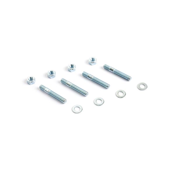 Cometic Carburetor Studs 2in Zinc Plated - Set of 4 With Washers and Nuts