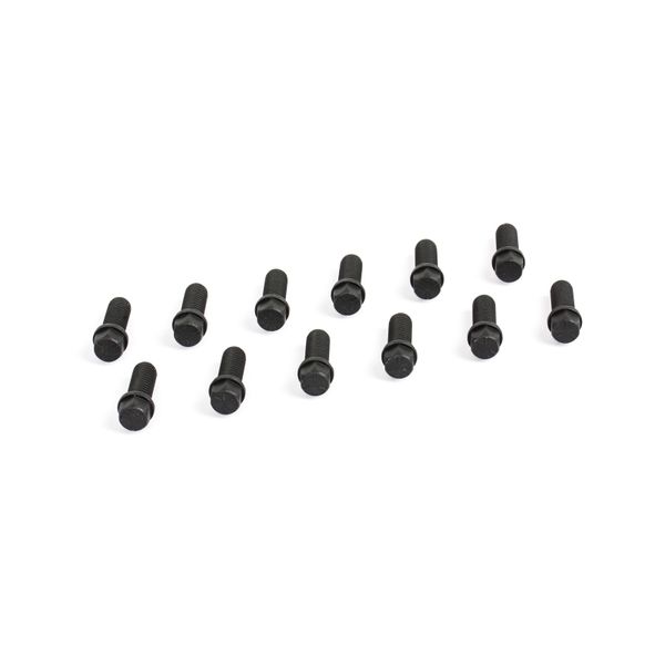 Cometic Header Bolts 3/8 - 16 x 1in Grade 5 Black Oxide Finish With Compact Hex Head