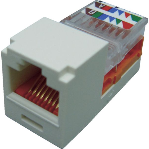 カテゴリ５Ｅモジュラージャック　オフホワイト