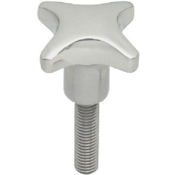 CK32X20SUS 806-1093 ステンレスクロスノブ(オネジ) 外径32mm ねじ径M6×1.0