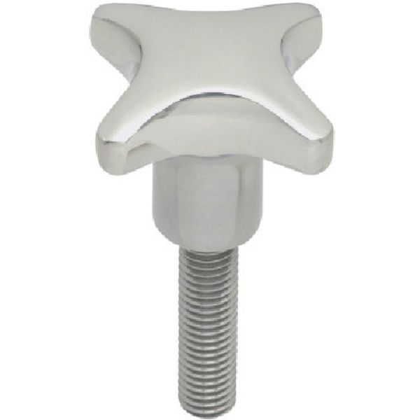 CK40X30SUS 806-1095 ステンレスクロスノブ(オネジ) 外径40mm ねじ径M8×1.25