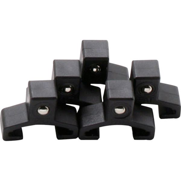 CLIP.P538  アルミソケットレール用クリップ単品 9.5mm差込クリップ5ヶ組