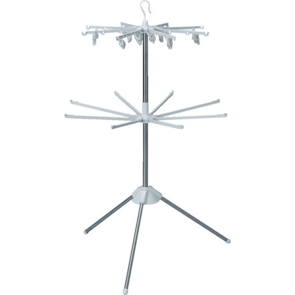 ステンレス室内物干しパラソル２段