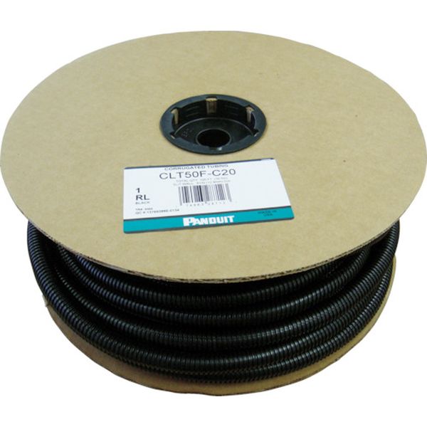 コルゲートチューブ　ポリエチレン　スリット付き　黒