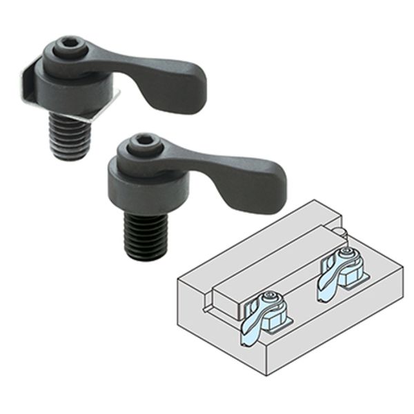 CP13510001AL  スパイラル カム クランプセット(レバータイプ)