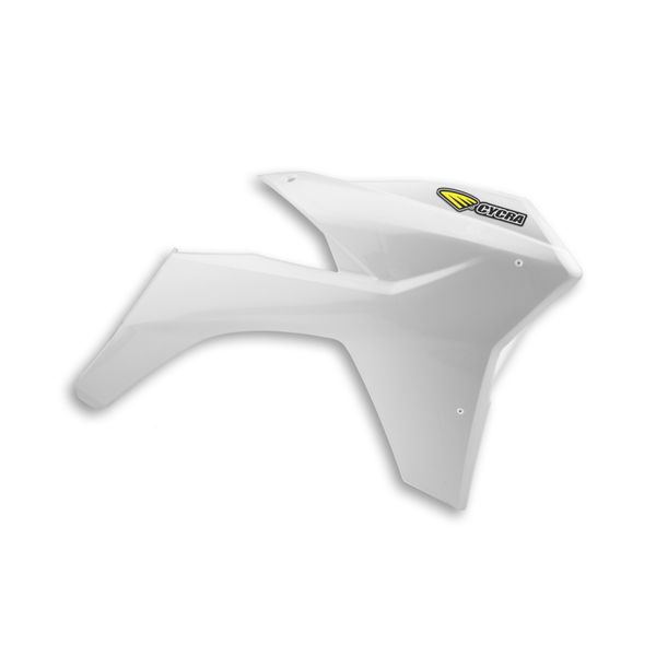 Cycra 11-13 KTM 125-500 SX/XC/SX-F/XC-F/XC-W/XCF-W/EXC-F Powerflow Radiator Shrouds - White