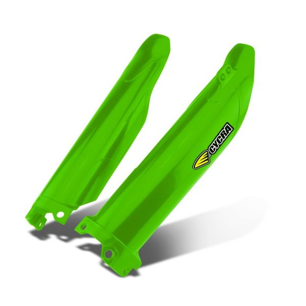 Cycra 21+ Kawasaki KX450X Fork Guards - OEM Green