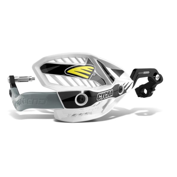 Cycra CRM Ultra 7/8 in. Clamp w/White Shields/Black Covers