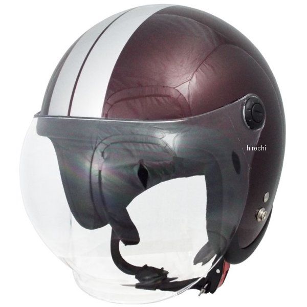 4984679512711 TNK工業 ジェットヘルメット JL-65 シールド付き レッド