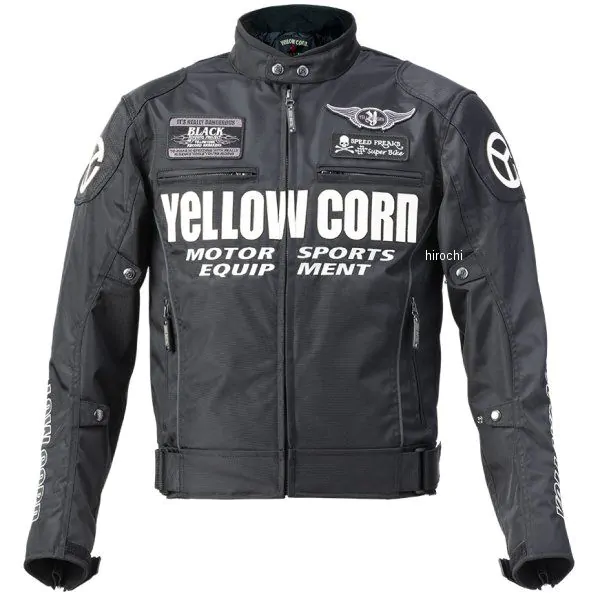 YeLLOW CORN 秋冬モデル ウィンタージャケット 黒/アイボリー 3Lサイズ