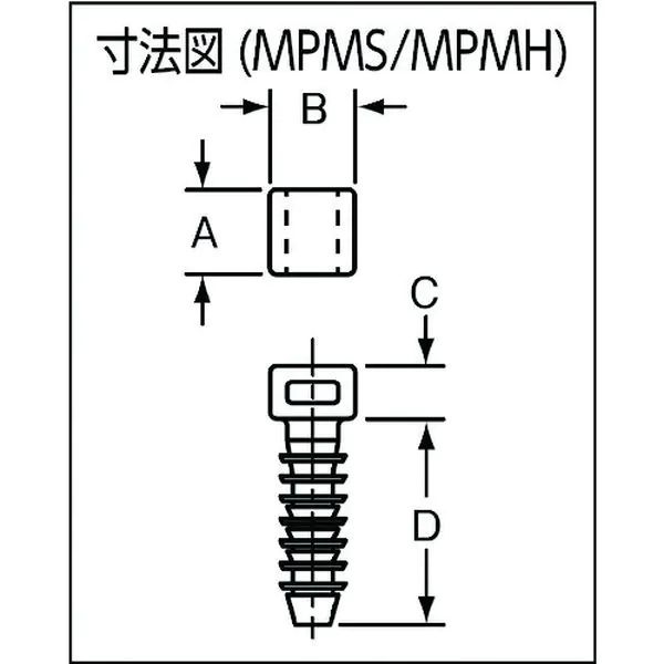 MPMH38L0 477-4981 パンドウイットコーポレーション パンドウイット コンクリート用押し込み型固定具 ｜ヒロチー商事