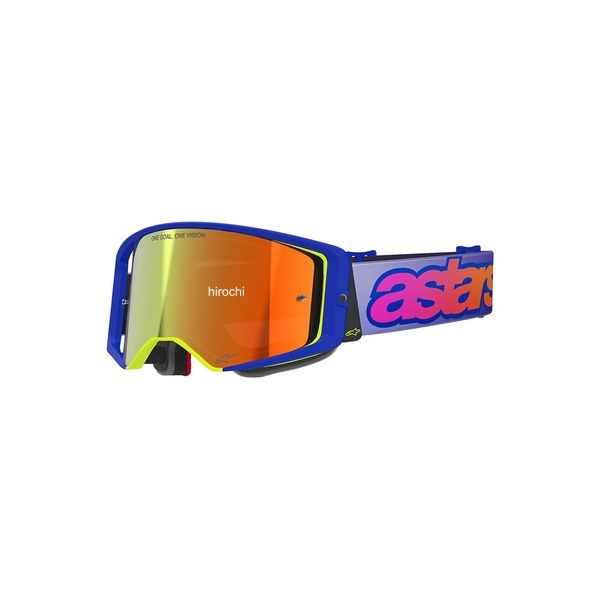 アルパインスターズ スーパーテック ゴーグル ブルー/イエロー/パープル ミラーレッド