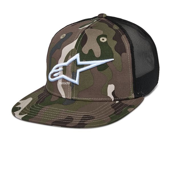 アルパインスターズ ハット コープ グリーンカモ/ブラック